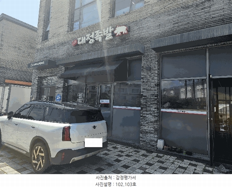 2025타경1399 제주특별자치도 서귀포시 중산간서로 2276, 구분건물 비동 1층 103호 근린상가 경매 이미지