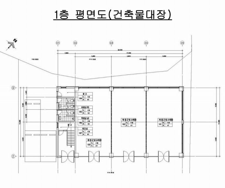 2025타경1399 제주특별자치도 서귀포시 중산간서로 2276, 구분건물 비동 1층 102호 근린상가 경매 이미지