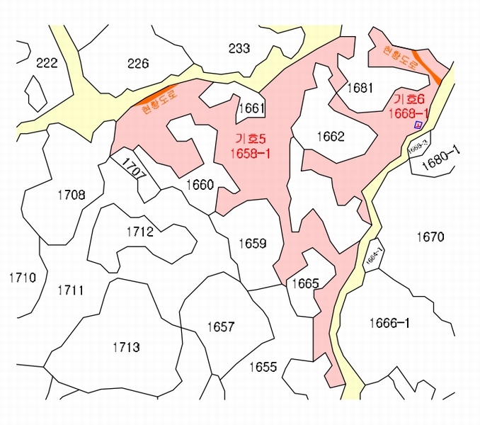 2025타경1789 제주특별자치도 제주시 구좌읍 한동리 1668-1 임야 경매 이미지