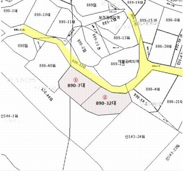 2024타경39347 경기도 양평군 서종면 문호리 890-32 대지 경매 이미지