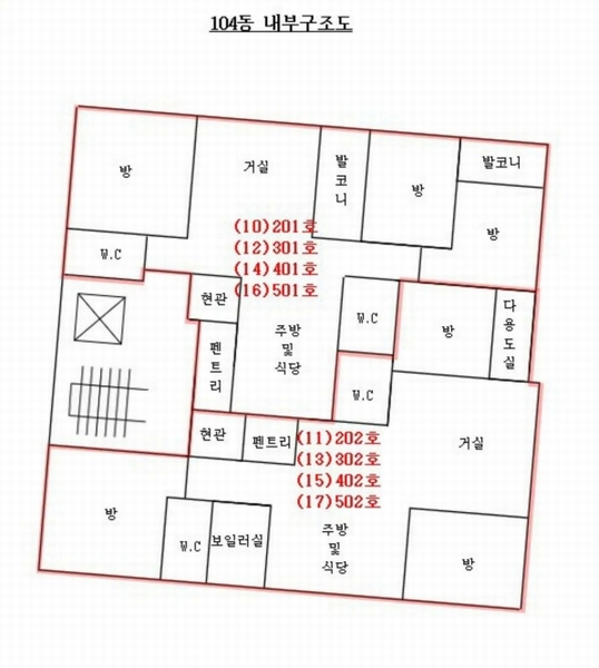 2024타경11145 경기도 화성시 봉담읍 와우로 23-25, 슈팅스타2단지 104동 3층 301호 다세대(빌라) 경매 이미지