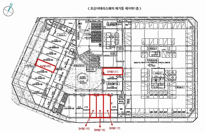 2024타경96368 경기도 오산시 동부대로 332-13, 오산더테라스퀘어 가동 지1층 엘116호 근린상가 경매 이미지