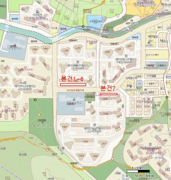 2025타경54432 경기도 용인시 수지구 동천로153번길 7, 한빛마을래미안이스트팰리스1단지 상가동 1층 1블록-10호 근린상가 경매 이미지