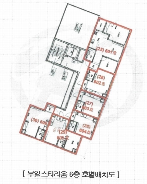 2024타경112655 부산광역시 수영구 무학로21번길 105, 부일스타리움 6층 602호 오피스텔[계약10평형] 경매 이미지