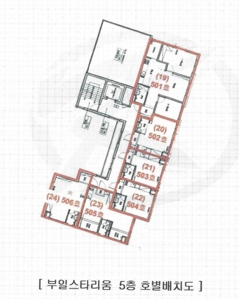 2024타경112655 부산광역시 수영구 무학로21번길 105, 부일스타리움 5층 501호 오피스텔[계약26평형] 경매 이미지