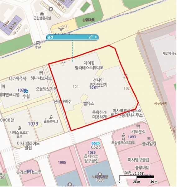 2025타경52020 경기도 하남시 망월동 1081 오피스텔[계약14평형] 경매 이미지