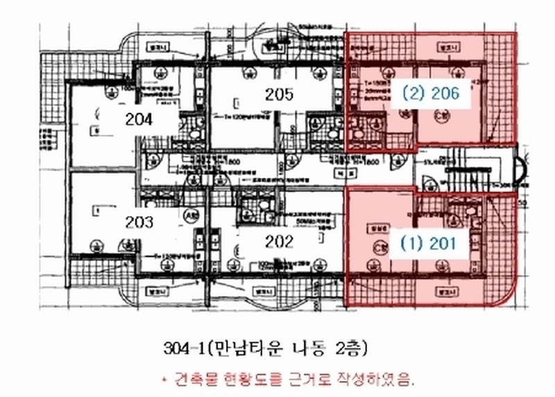 2025타경614 경기도 평택시 서동대로 1909, 만남타운 나동 2층 206호 다세대(빌라) 경매 이미지