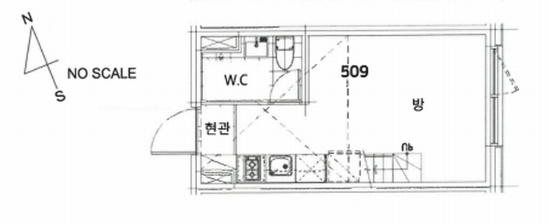 2023타경61278 서울특별시 강동구 진황도로27길 23, 에스아이팰리스 5층 509호 오피스텔[계약8평형] 경매 이미지