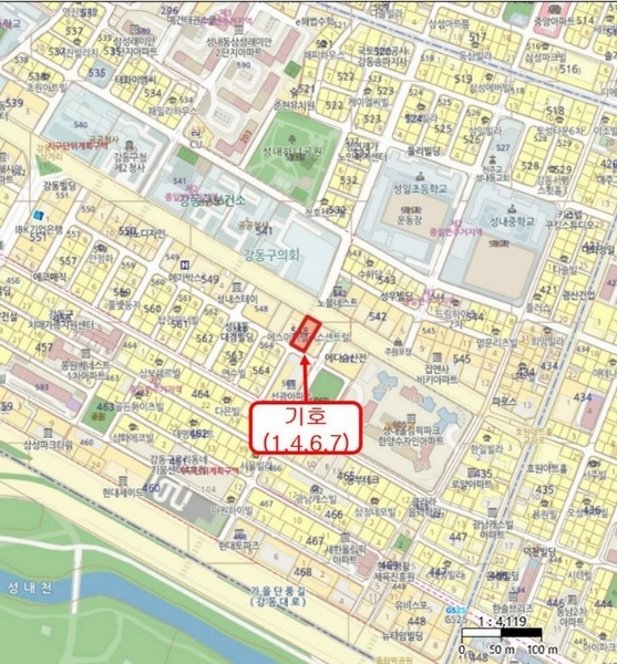 2024타경50145 서울특별시 강동구 성내로 64, 에스아이팰리스센트럴성내 9층 901호 아파트 경매 이미지