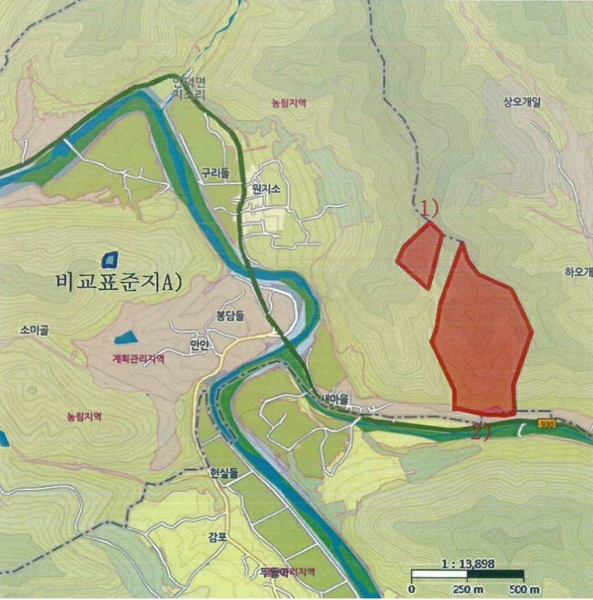2025타경10060 경상북도 청송군 안덕면 지소리 산27 임야 경매 이미지