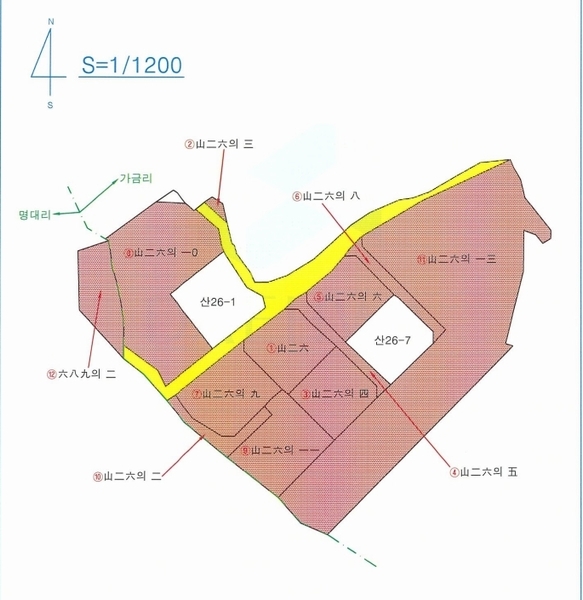 2024타경9556 경상북도 청도군 이서면 가금리 산26-10 임야 경매 이미지