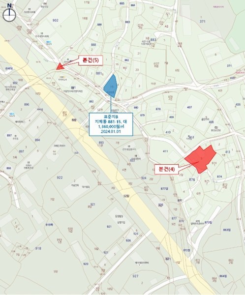 2024타경5125 경기도 평택시 지제동 902-5 도로 경매 이미지