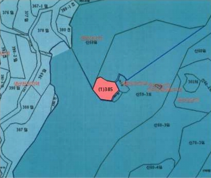 2025타경52543 전라남도 순천시 상사면 비촌리 385 농지 경매 이미지