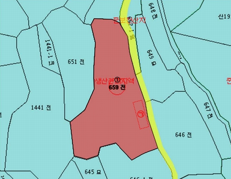 2026타경17 전라남도 고흥군 도화면 봉룡리 650 농지 경매 이미지