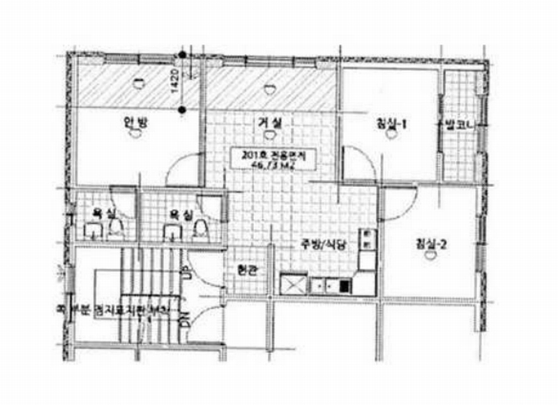 2026타경30391 경기도 부천시 원미구 조마루로412번길 32, 파라다이스 나동 2층 201호 다세대(빌라)[공급15평형] 경매 이미지