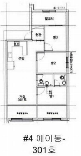 2025타경55465 경기도 수원시 권선구 세화로190번길 51, 아이빌 에이동 3층 301호 다세대(빌라)[공급18평형] 경매 이미지