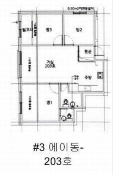 2025타경55465 경기도 수원시 권선구 세화로190번길 51, 아이빌 에이동 2층 203호 다세대(빌라)[공급17평형] 경매 이미지