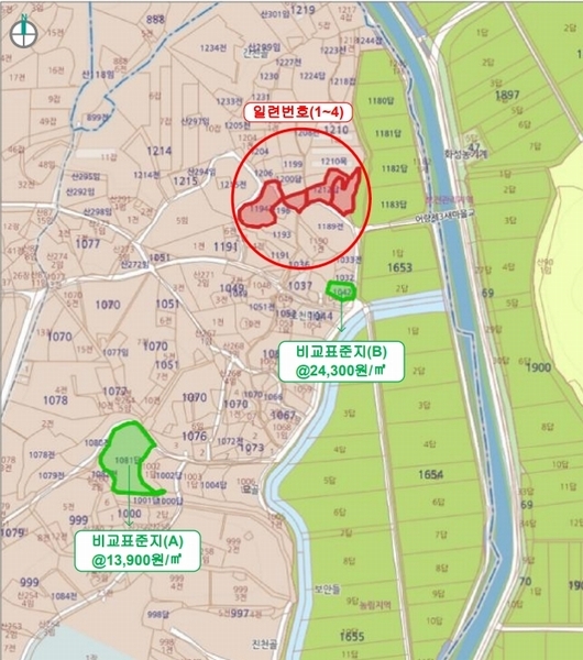 2025타경20983 전북특별자치도 익산시 낭산면 석천리 1213 농지 경매 이미지