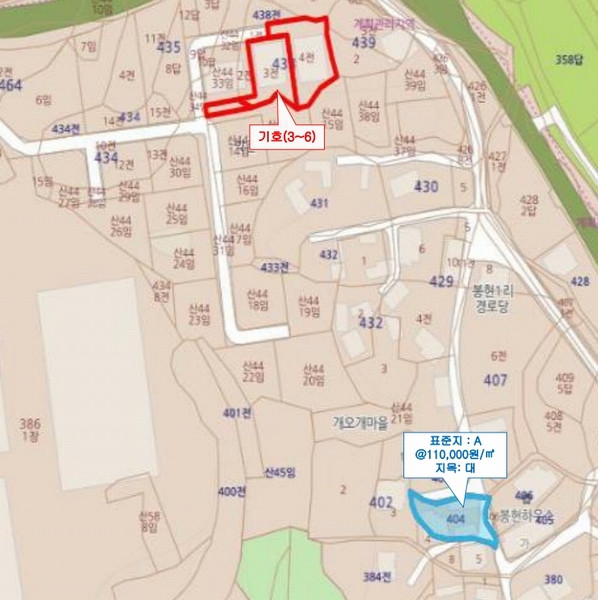 2025타경30491 충청북도 음성군 맹동면 봉현리 산44-42 근린주택 경매 이미지
