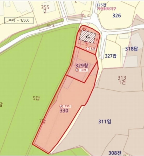 2025타경32257 전라남도 나주시 반남면 대안리 330 대지 경매 이미지