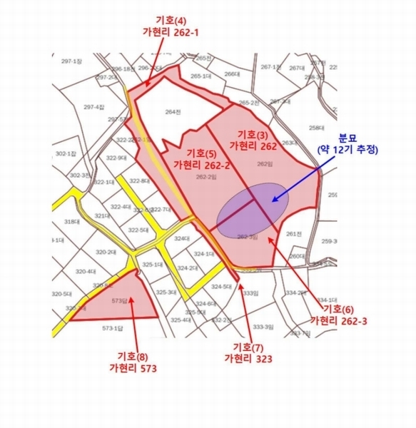 2025타경148 경기도 김포시 통진읍 가현리 262-2 임야 경매 이미지