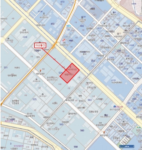 2024타경575369 인천광역시 서구 백범로 611, 아르테크주안 8층 809호 아파트형공장 경매 이미지