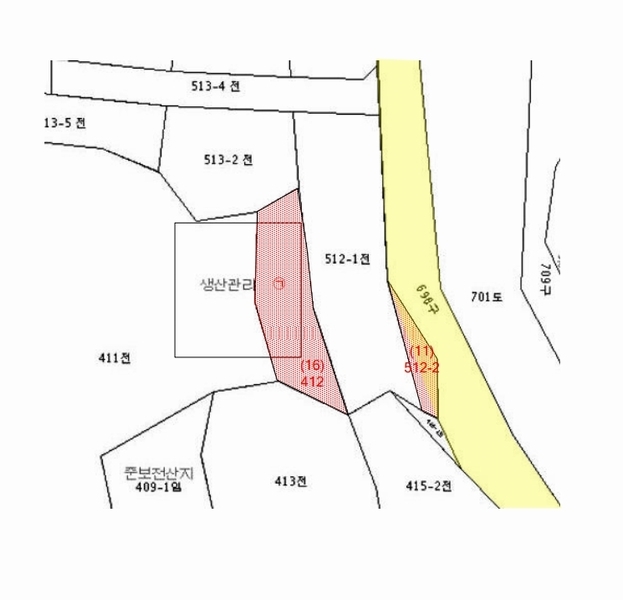 2025타경30169 전북특별자치도 남원시 아영면 구상리 412 농지 경매 이미지
