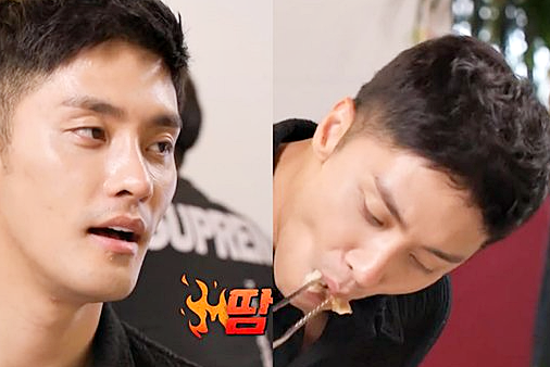 성훈, 방송태도 비위생 '논란' ..땀까지 털다