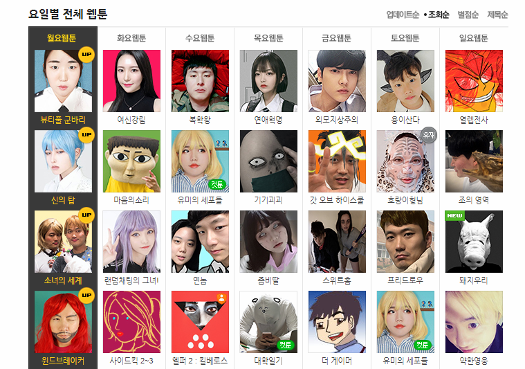 '네이버웹툰' 만우절 기념 깜짝 썸네일 이벤트, "우기명이 된 기안84"