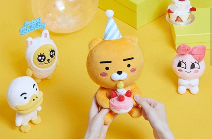 "라이언에게 축하 받자" 카카오프렌즈, 라이언 생일 인형 공개