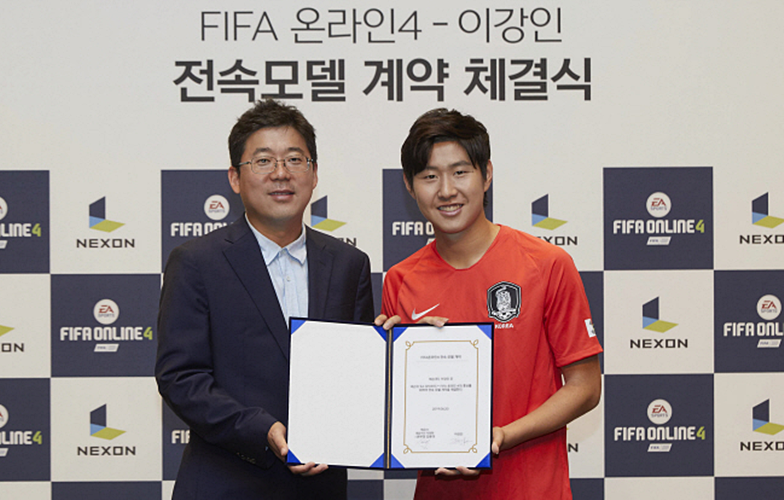 이강인 'FIFA온라인4' 모델 발탁, "박지성·손흥민급 꽃길"
