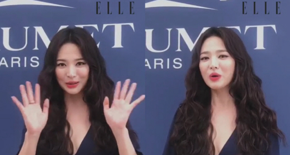 송혜교, 이혼 후 공식 활동...모나코 행사장 등장